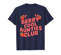 Berry Cool Aunties Club Funny Strawberry Retro Camiseta
