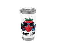 Berry Cool Fun Fruit Gafas de sol Juego de palabras Vaso térmico de acero inoxidable de doble pared
