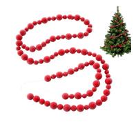 Berry Garland, Realistic Christmas Wreath, Holiday Red Berry Vine, Flexible Festive Decoration, Lifelike Winter Greenery Garland for Home, Fireplace, Mantle, Door Wall, Outdoor Use, 108.27 pulgadas