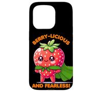 Berry-licious Hero: Kawaii Strawberry Style! Carcasa para iPhone 15 Pro