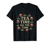 Berry Red Tea Time All The Time Juego de Palabras de Golf Camiseta