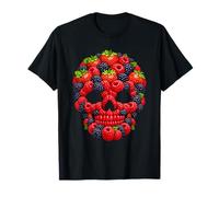 Berry Skull Venta al por Mayor Produce Vendedor Fresa Arándano Camiseta