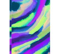 Berry Soft Sky, Whimsical 200 Unlined, Star Detailed Page, 8x11, Hardcover Journal, Art Pad, Sketchbook, Drawing Book: Made With Hand-Drawn And Created Art By: Artist Mary Elisabeth Linder @ MaryEMade