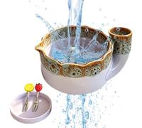 Berry Washing Bowl Ceramic Produce Rinse Spinner with Raised Center and For