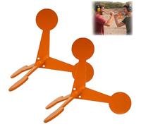 Bersaglio Attivato dal Colpo, Bersaglio a Forma di Treppiede per Tiro, Bersaglio per Pratica di Tiro con Risposta Flip, Gioco di Allenamento di Precisione Divertente Portatile (2 PCS)