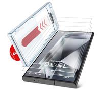 BERSEM 3 Piezas para Samsung Galaxy S24 Ultra Protector de Pantalla + Protector Lente Cámara, Vidrio Templado con Bandeja de InstalacióN Personalizada, HD Claro, Resistente a los ArañAzos