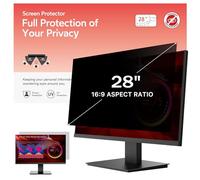 bersem Filtro de pantalla de privacidad de computadora de 28 pulgadas para monitor de relación 16:9, filtros de privacidad y antirreflejos para 28 pulgadas, antiluz azul, antiespía, antiarañazos