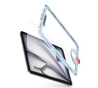 BERSEM Protector de pantalla compatible con iPad Air de 13 pulgadas 2024 (M2), vidrio templado, ultra transparente, antiarañazos, compatible con fundas, kit EZ, 1 paquete