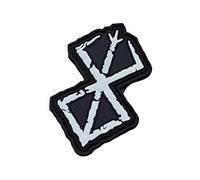 Berserk Brand of Sacrifice Anime Manga PVC Patch (Negro Blanco Brilla en Oscuro)