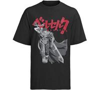 Berserk Guts Warrior - Camiseta de manga para hombre Otaku Geek Merch, Negro, L