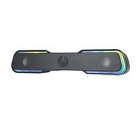Berserker Gaming - Alfes 0816111- Altavoces, Barra de Sonido Luminosa, Tecnología LED RGB - Negro
