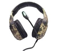 Berserker Gaming Army Thor Auriculares de Diadema Jack de 3,5 mm, USB por Cable, estéreo Circumaural Negro, Verde
