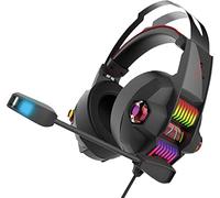 Berserker Gaming EIKTHYRNIR - Auriculares de Juego (Jack de 3,5 mm, USB con Cable, estéreo de Circumaural), Color Negro