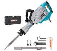 Berserker Martillo de demolición de 1700 W, 13.6 kg con hexagonal de 1-3/16 pulgadas, martillo eléctrico con cable de 14 amperios, martillo de astillado de demostración para hormigón/pavimento con
