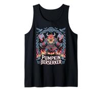 Berserker nórdico de Calabaza de Halloween Vikingo Camiseta sin Mangas