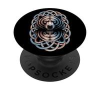 Berserker Oso Cabeza de Oso Celta Tribal Nudo Vikingo PopSockets PopGrip Adhesivo