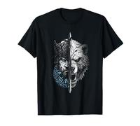 Berserker Oso Guerrero Odin Runas Brújula nórdica Vikingo Camiseta