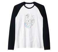 Berserker Oso Guerrero Odin Runas Brújula nórdica Vikingo Camiseta Manga Raglan
