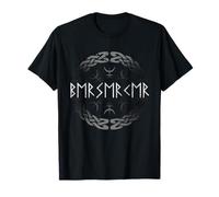 Berserker Rune Font, Yelmo de asombro, símbolo Vikingos, nórdico Camiseta