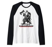 Berserker Wotan Odín Germanos Futhark Runas Fuente Vikingos Camiseta Manga Raglan