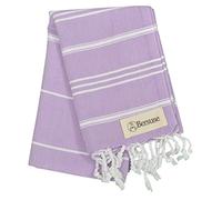 Bersuse 100% Algodon - Anatolia Toalla de Mano Turca - Cuidado del Bebe, Cara, Cabello, Cocina, Bano - 60 x 110 cm, Lila
