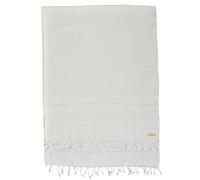 Bersuse 100% Algodón - Anatolia XXL Manta Toalla Turca - Multiusos Colcha de Cama, Funda de Sofa - Fouta para Baño y Playa - Oeko-Tex - 155 x 210 cm, Blanco