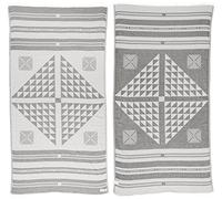 Bersuse 100% Algodon - Aruba Toalla Turca - Fouta Toalla de Playa y Toalla de Baño - Doble Capa - Diseño Moderno, Oeko-Tex - 95 x 175 cm, Gris-Plata