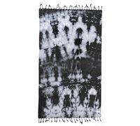 Bersuse 100% Algodón - Trinidad Toalla Turca - Fouta Toalla de Baño y Toalla de Playa - Tie-Dye - Oeko-Tex - 95 x 175 cm, Negro Gris