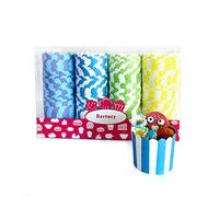 Bertacy 100 Piezas Cupcake de Papel Molde de Muffin de Postre Casos de Envoltura de la Magdalena a Prueba de Grasa Liner de Moldes de horneado