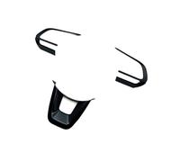 BERTGDA 3 piezas de embellecedores for panel de volante de coche, Compatible for Toyota Yaris Ativ Vois 2022-2023, adhesivos de marco negro brillante. Adhesivos protectores para el volante