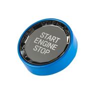 BERTGDA Cubierta botón arranque parada coche, Compatible for mercedes benz Clase AB CLA GLA GLB W177 W247 C118 X247 aos 2020 Cubierta del botón del interruptor de arranque y p(Blue)