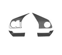 BERTGDA Embellecedor de panel de volante de 4 piezas, Compatible for Toyota, Raize Serie 200 210A, pegatina decorativa for marco de coche Adhesivos protectores para el volante