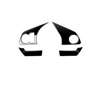 BERTGDA Embellecedor for panel de volante de 4 piezas, Compatible for Toyota Raize Serie 200 210A, adhesivo decorativo for marco de coche, color negro brillante. Adhesivos protectores para el volante