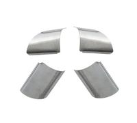 BERTGDA Juego de 4 embellecedores for panel de volante de coche, Compatible for Ford, Focus 2 Mk2 2005-2012, accesorios con lentejuelas de acero inoxidable. Adhesivos protectores para el volante