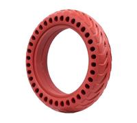BERTGDA Neumático sólido for patinete eléctrico, compatible con Xiaomi, Mi3, M365, Pro, Pro2 1S, universal, 8,5 pulgadas, 1/2 x 2 rueda de scooter de goma maciza(1pc red)