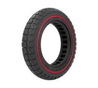 BERTGDA Neumático sólido for patinete eléctrico Xiaomi, M365 Pro Pro2 1S 10x2.0, amortiguador de goma sin cámara 10 pulgadas rueda de scooter de goma maciza(Red)