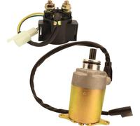 BERTGDA Relé solenoide motor arranque, Compatible for GY6 125CC 150CC ATV, scooter, ciclomotor, motos cross, karts, quads y vehículos 4 ruedas cable del solenoide de arranque
