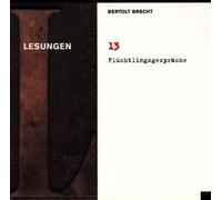 Bertolt Brecht Vol. 13 (Lesungen: Flüchtlingsgespräche)