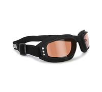 BERTONI Gafas de Moto AntiVaho AntiViento Banda Elastica Adjustable AF112 (Lente Naranja)