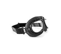 BERTONI Gafas de Moto Mascara Vintage Style - Gafas Motoristas para Cascos Moto Harley y Chopper (Lentes Transparentes)