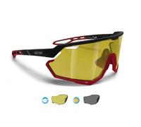 BERTONI Gafas Deportivas Ciclismo MTB Running para Hombre y Mujer en TR90 - Lente Ancha Fotocromaticas Polarizadas 100% Protección UV mod. ALPHA