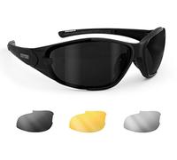 BERTONI Gafas Deportivas Moto - Lentes Antivaho Intercambiables - Bertoni Italy AF109