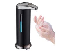 Berührungsloser Induktions-Seifenspender Edelstahl - Infrarot Automatik Pumpe | Hands-Free Seife Desinfektor | 327g Countertop Für Bad Küche Büro Einfacher Duftwechsel 3 Farben