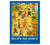 Berufe mal anders - Ein Jahr voller Job-Klischees (Wandkalender 2026 DIN A2 hoch), CALVENDO Monatskalender: Cartoon-Kalender mit Berufsklischees