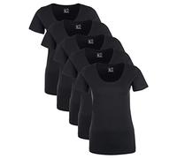 Berydale BD157 Camiseta, Negro (Paquete de 5), Large (Pack de 5) para Mujer