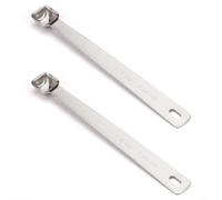 BERYLER 2 PCS 1/8 cucharadita (1/8 cucharadita, 0.6 ml) cuchara medidora pequeña, solo cucharas medidoras individuales de acero inoxidable pequeñas