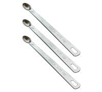 BERYLER 3 cucharaditas de 1/16 (1/16 cucharadita, 0.31 ml, pizca), cuchara medidora individual pequeña de acero inoxidable