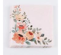 BESALILY Servilletas de papel para primavera de Pascua, diseño floral, mantel individual desechable (3 capas, 50 unidades) (floral)