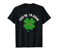 Bésame Soy Asiático Americano Divertido Día de San Patricio Asiáticos Camiseta