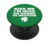Bésame, Soy irlandés o Borracho PopSockets PopGrip Adhesivo
